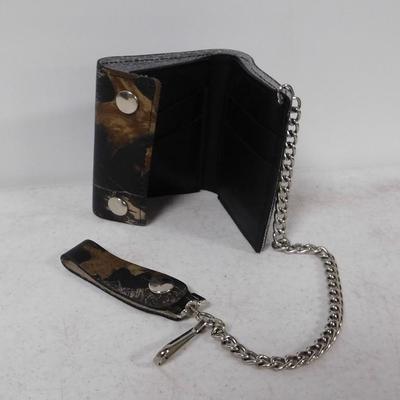 Camoflage Wallet with Chain