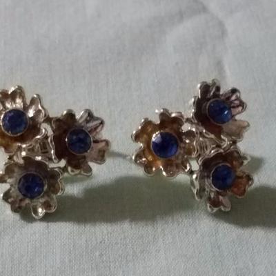 Vintage Earrings with stone embellishments