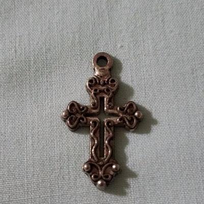 Vintage Cross Necklace Charm
