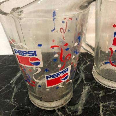 Vintage Pepsi Glass Pitchers