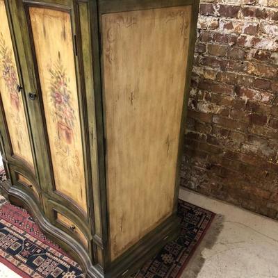 Painted Entertainment Cabinet Old World!