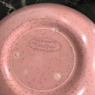 Vernon Kilns Tickled Pink Dinnerware