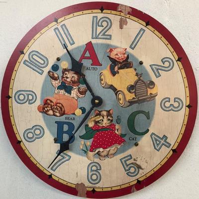 Vintage Children's Wall Clock