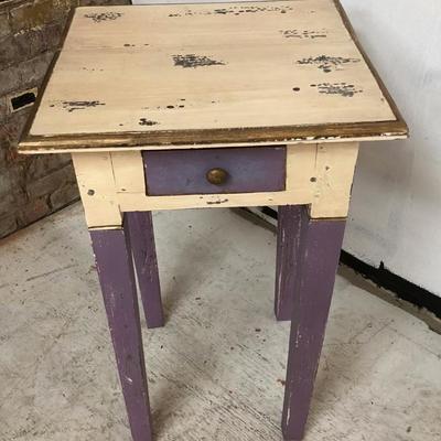 Shabby Chic Chippy Paint Lamp Table
