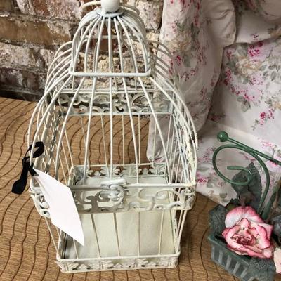 Basket, Birdcage, Candleholder Lot~~