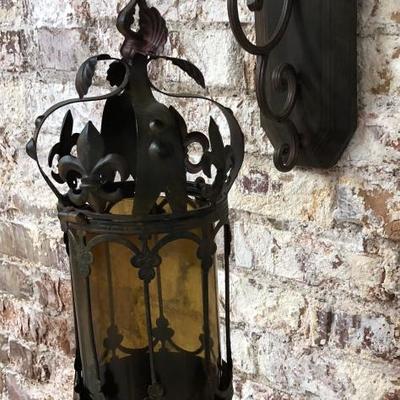 Decorative Wall Mount Candle Sconce Wrought Iron