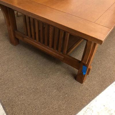 Arts & Crafts Mission Style Oak Coffee Table