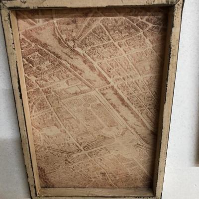 Framed Antique Map Prints Lot #2
