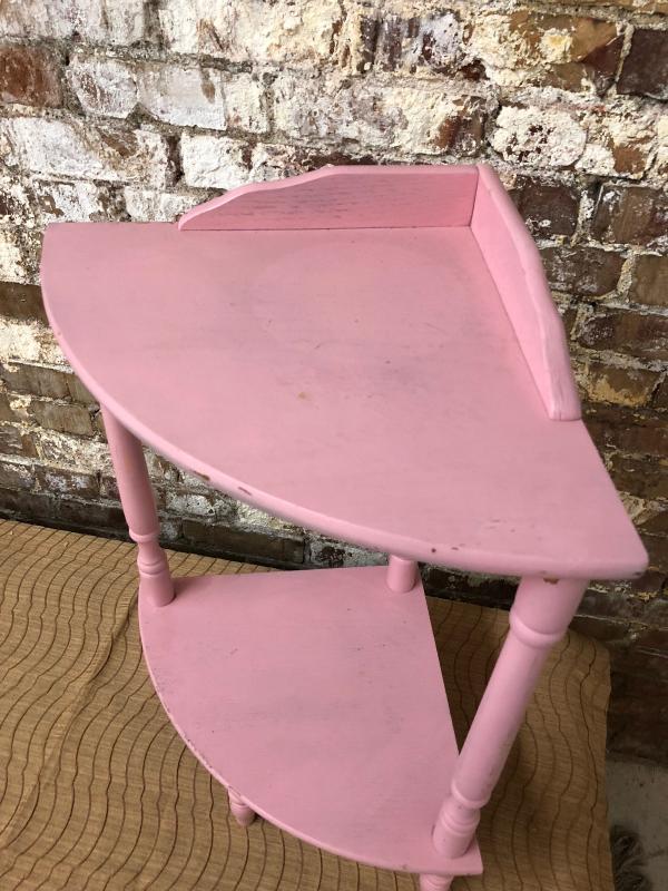 Pink Corner Shelf