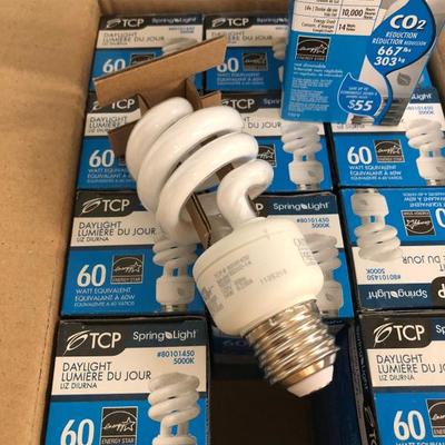 Case of Light Bulbs TCP 60 Watt 