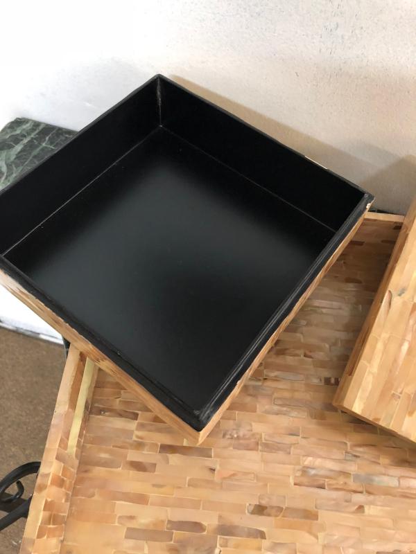 TOZAI Home Mother of Pearl Tray and Box | EstateSales.org
