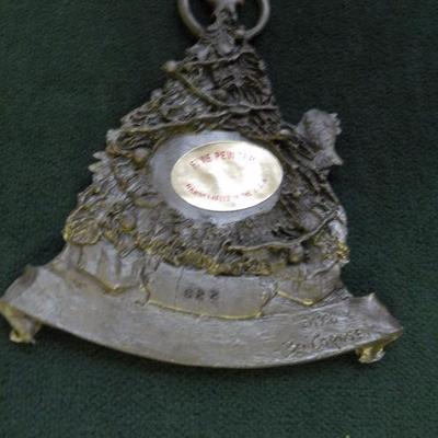 LOT 39 - Collectible Pewter Christmas Ornament by Ben Cordsen