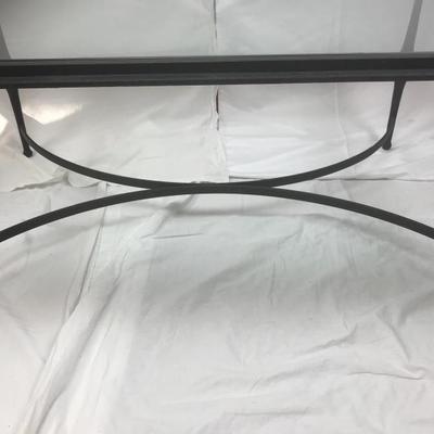 Wrought Iron Glass Top Table