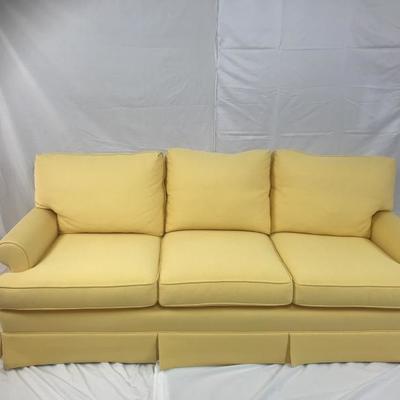 Custom Made Yellow Sofa for Kathe & Co Interiors by LEE Industries #1