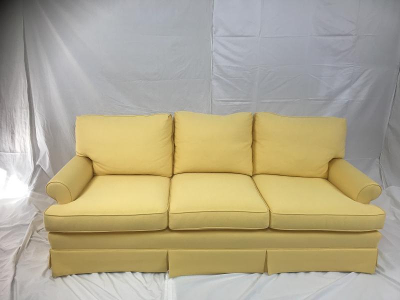 Custom Made Yellow Sofa for Kathe & Co Interiors by LEE Industries 1