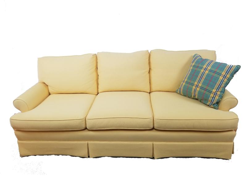 Custom Made Yellow Sofa for Kathe & Co Interiors by LEE Industries 1