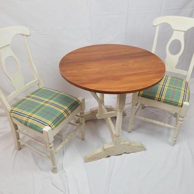 Small Round Dinette Table & Chairs 3 pc Set