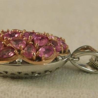 Madagascar Pink Sapphire Pendant with 18