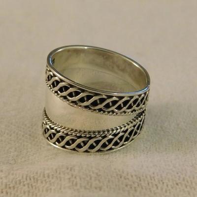 Artisan Crafted Sterling Silver Size 10 Band Ring