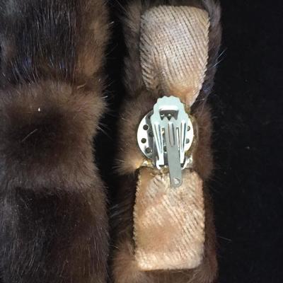 Pair of mink shoe clips