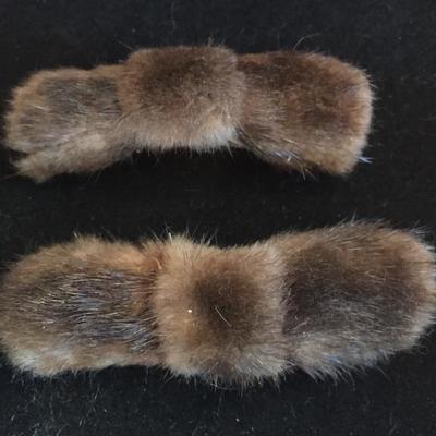 Pair of mink shoe clips