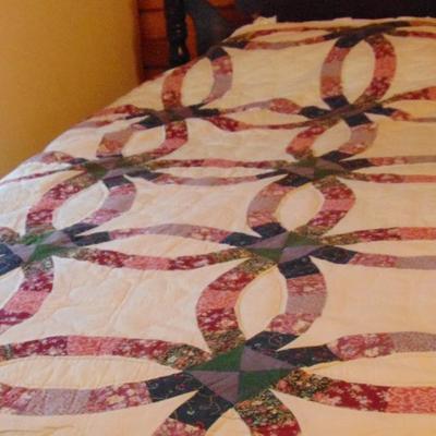Twin Size Double Wedding Band Quilt