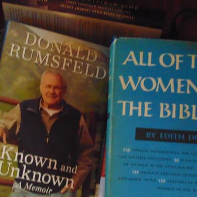 Assorted Books Donald Rumsfield and more titles