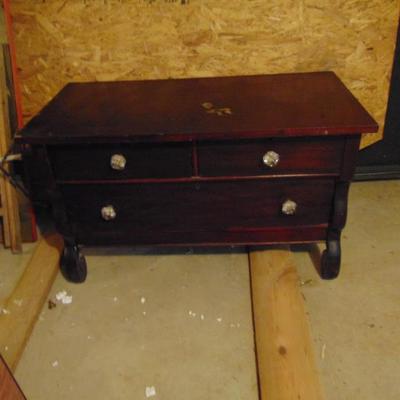 Oak Dresser with Glass Knobs