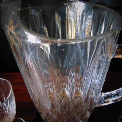 Wine Glasses and Water Pitcher