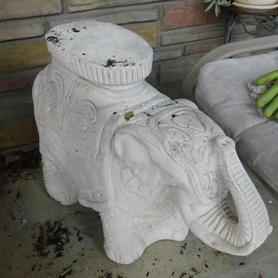 Concrete Elephant Plant or Lamp Stand