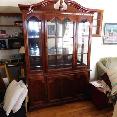 Glass Door 2 Piece China Cabinet and Hutch