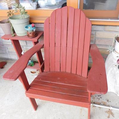 Adirondack Wood Chair  (1 of 2)