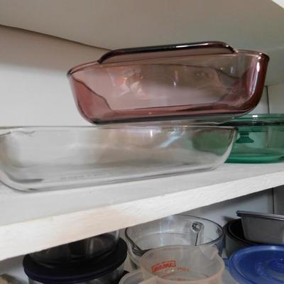 Set of Pyrex and Anchor Glass Baking Dishes