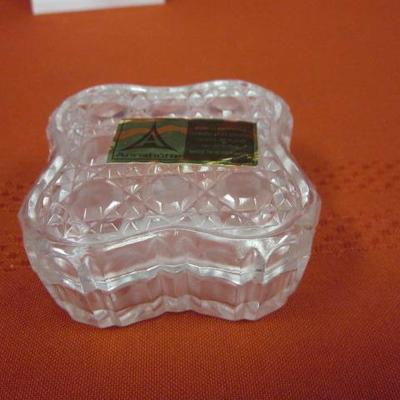  Heart Crystal Box,  Round Crystal Box, 2 pcs