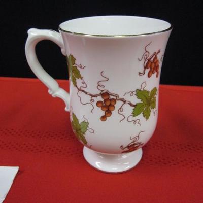 Tea Cup, With Grape Vine Design, Royal Victoria, Fine Bone China, England