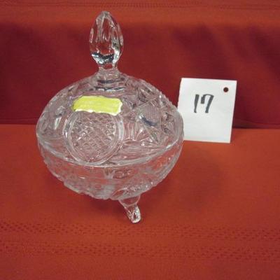 Crystal Candy Dish, Made in Germany 