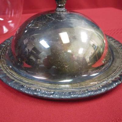 Silver plated decanter, serving bowl, serving dish 3 pcs