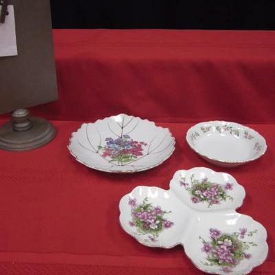 Floral Candy dishes, 3 pcs