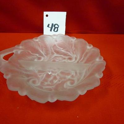 Frosted Glass/Split Serving Dish