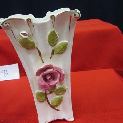 Small Rose Vase, Large Rose Vase, Decorative Floral Plates, 4 pcs