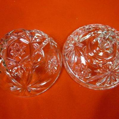 Crystal Candy Dish with dome lid