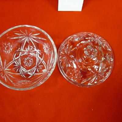 Crystal Candy Dish with dome lid