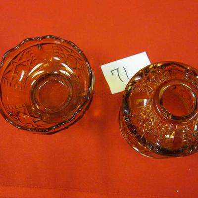 Home Interior - Amber candle holder 