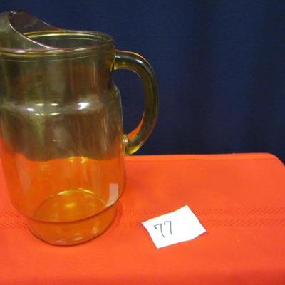 Amber Tea Pitcher
