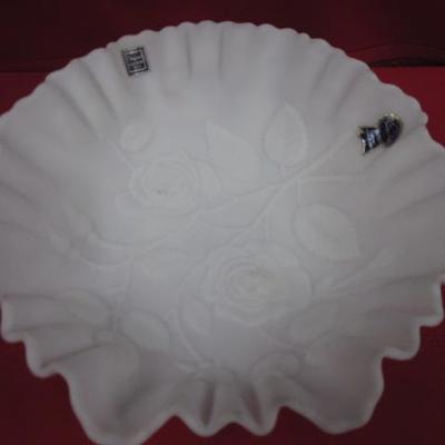Milk Glass Decorative Dish, Imperial 