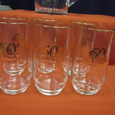 50th Anniversary Pitcher With Glasses