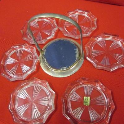 Silver & Crystal Coasters 