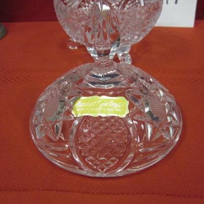 Crystal Candy Dish, Made in Germany 