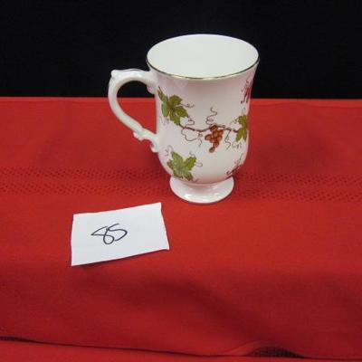 Tea Cup, With Grape Vine Design, Royal Victoria, Fine Bone China, England