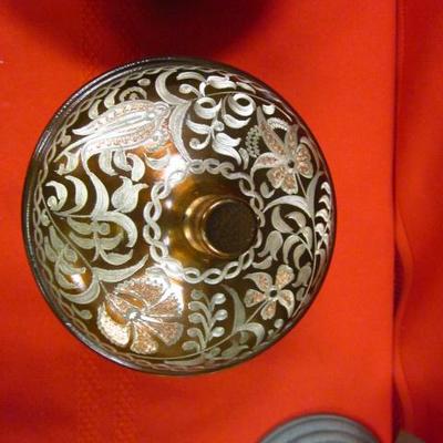Copper Decorative Bowl, Copper Serving Dish with Lid, 3 pcs